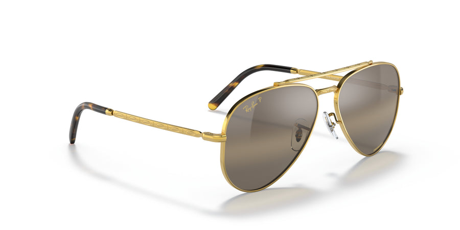 New Aviator RB3625 – Legend Gold / Polar Clear Gradient Dark Brown