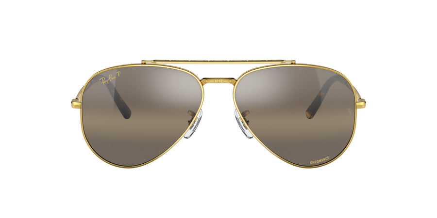 New Aviator RB3625 – Legend Gold / Polar Clear Gradient Dark Brown