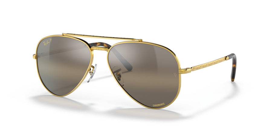 New Aviator RB3625 – Legend Gold / Polar Clear Gradient Dark Brown