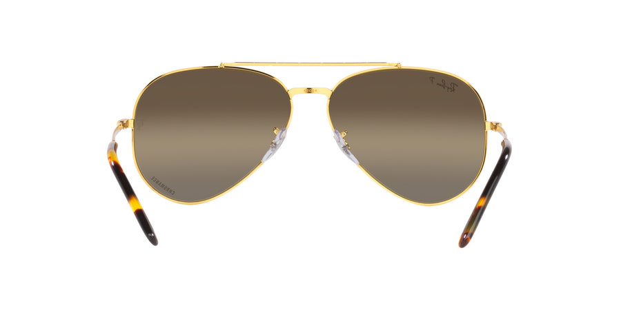 New Aviator RB3625 – Legend Gold / Polar Clear Gradient Dark Brown