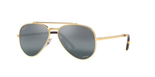 New Aviator RB3625 – Legend Gold / Polar Clear Gradient Dark Blue
