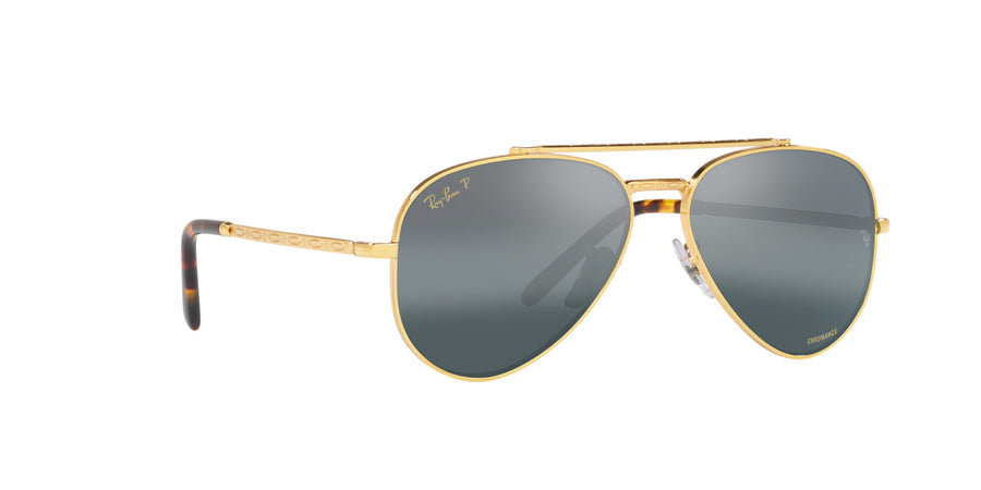 New Aviator RB3625 – Legend Gold / Polar Clear Gradient Dark Blue