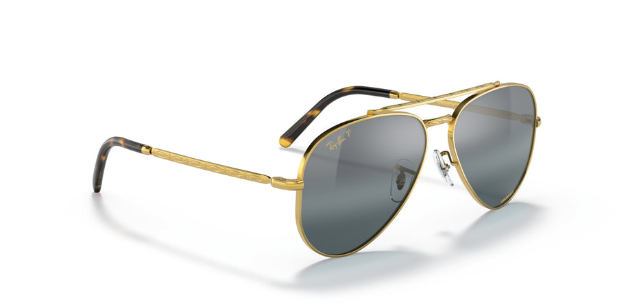 New Aviator RB3625 – Legend Gold / Polar Clear Gradient Dark Blue