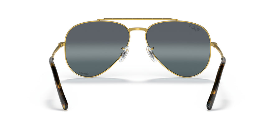 New Aviator RB3625 – Legend Gold / Polar Clear Gradient Dark Blue