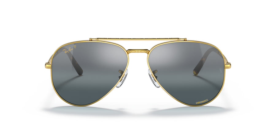 New Aviator RB3625 – Legend Gold / Polar Clear Gradient Dark Blue