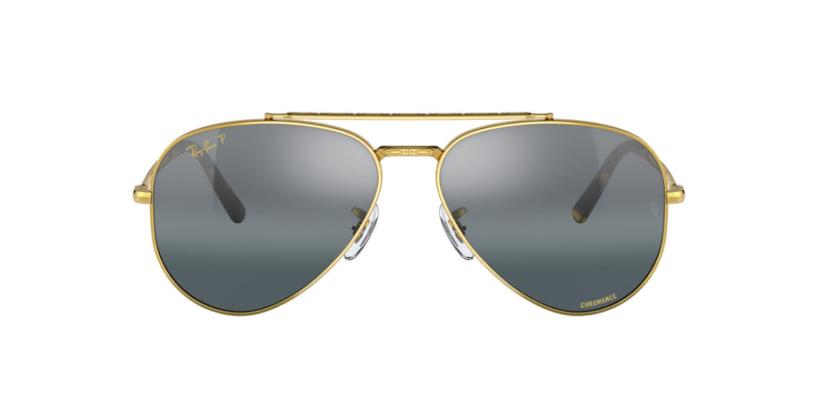 New Aviator RB3625 – Legend Gold / Polar Clear Gradient Dark Blue