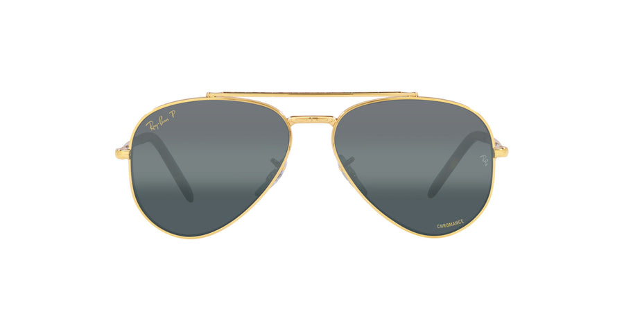 New Aviator RB3625 – Legend Gold / Polar Clear Gradient Dark Blue