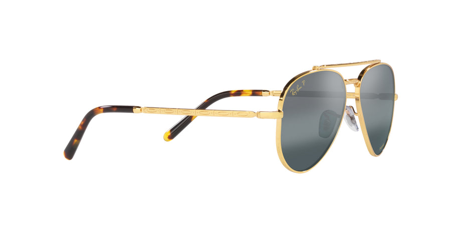 New Aviator RB3625 – Legend Gold / Polar Clear Gradient Dark Blue