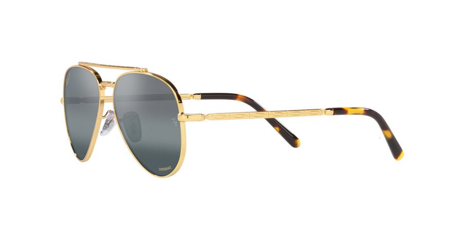 New Aviator RB3625 – Legend Gold / Polar Clear Gradient Dark Blue