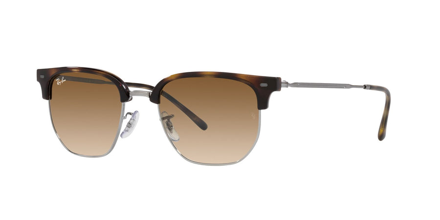 New Clubmaster RB4416 – Havana On Gunmetal / Clear Gradient Brown