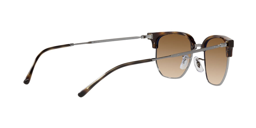 New Clubmaster RB4416 – Havana On Gunmetal / Clear Gradient Brown