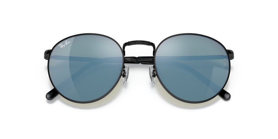 New Round RB3637 – Black / Green Mirror Blue