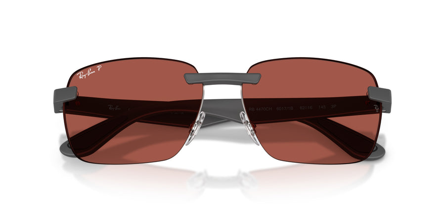 Peek Unisex Sunglass RB4470CH – Grey / Polar Red