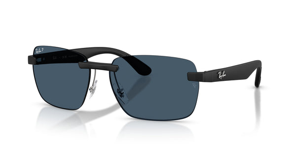 Peek Unisex Sunglass RB4470CH – Black / Polar Blue