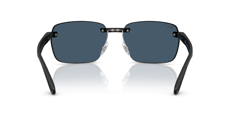 Peek Unisex Sunglass RB4470CH – Black / Polar Blue