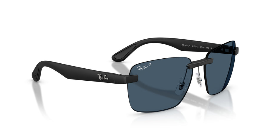 Peek Unisex Sunglass RB4470CH – Black / Polar Blue