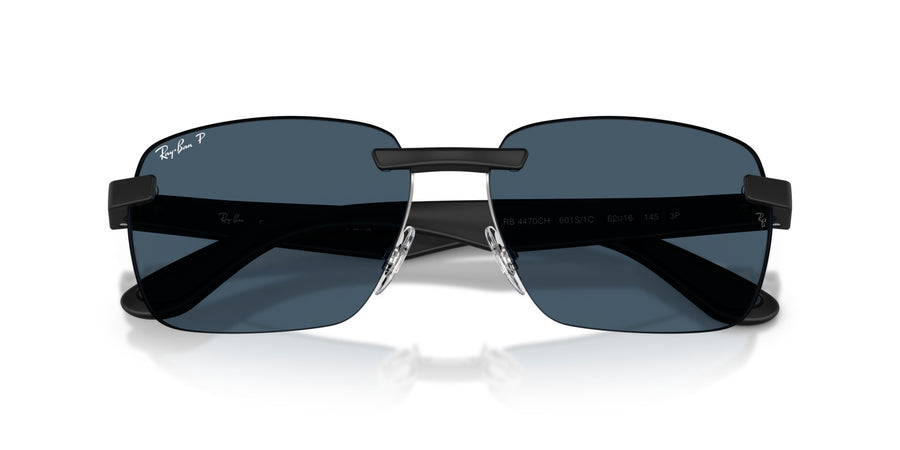 Peek Unisex Sunglass RB4470CH – Black / Polar Blue