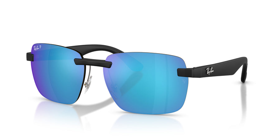 Peek Unisex Sunglass RB4470CH – Black / Polar Green