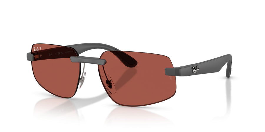 Peek Unisex Sunglass RB4475CH – Grey / Polar Red