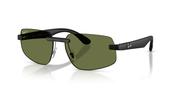 Peek Unisex Sunglass RB4475CH – Black / Polar Green