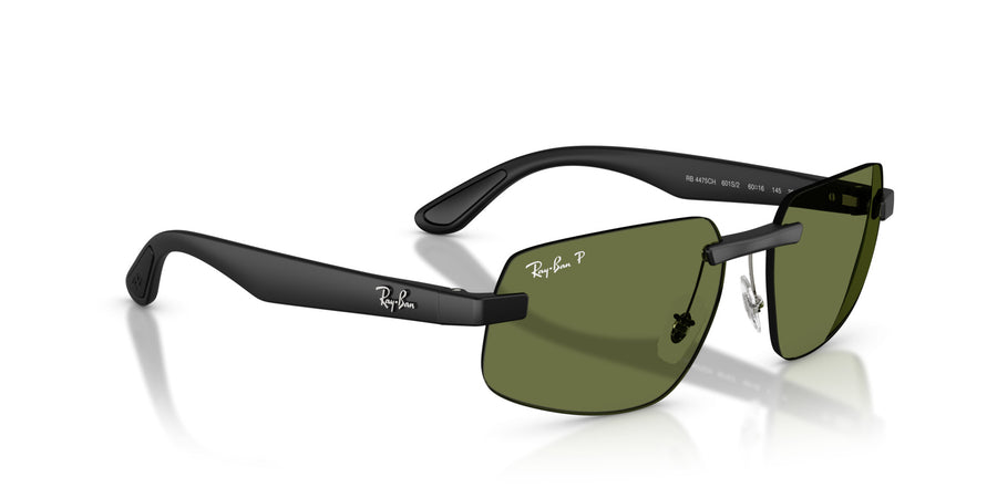 Peek Unisex Sunglass RB4475CH – Black / Polar Green