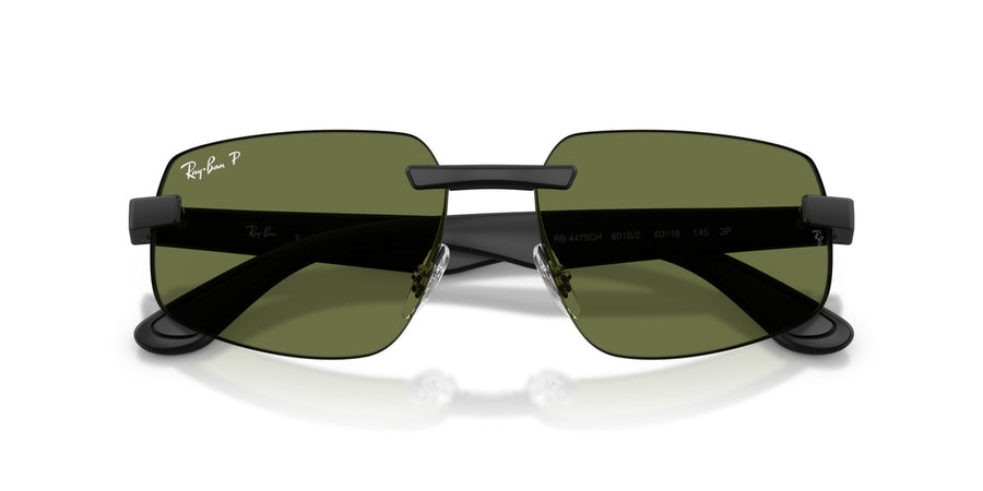 Peek Unisex Sunglass RB4475CH – Black / Polar Green
