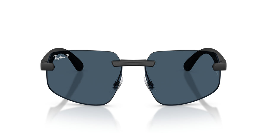 Peek Unisex Sunglass RB4475CH – Black / Polar Blue