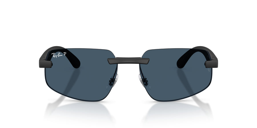 Peek Unisex Sunglass RB4475CH – Black / Polar Blue