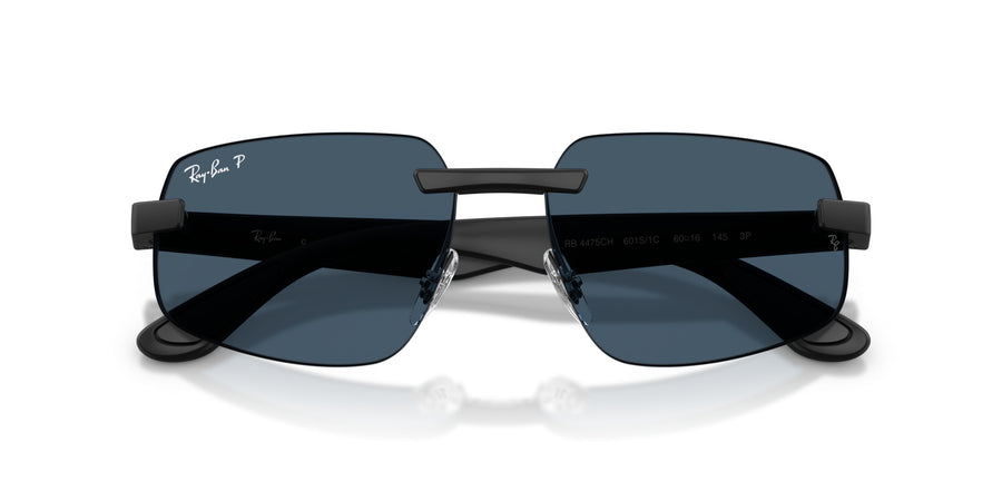 Peek Unisex Sunglass RB4475CH – Black / Polar Blue