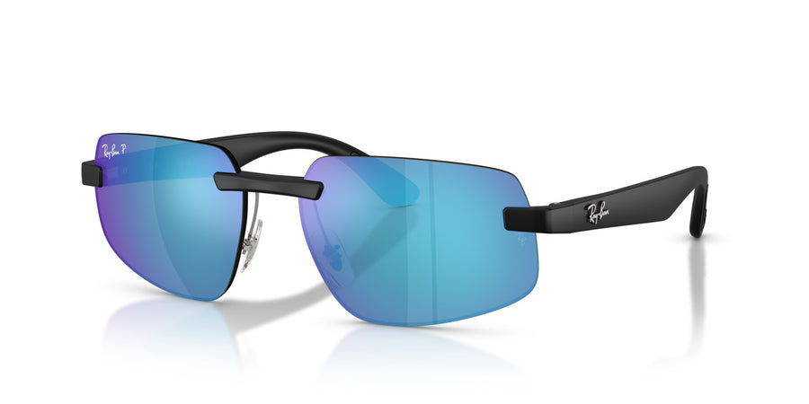 Peek Unisex Sunglass RB4475CH – Black / Polar Green