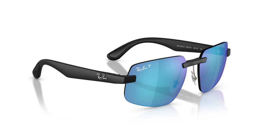 Peek Unisex Sunglass RB4475CH – Black / Polar Green