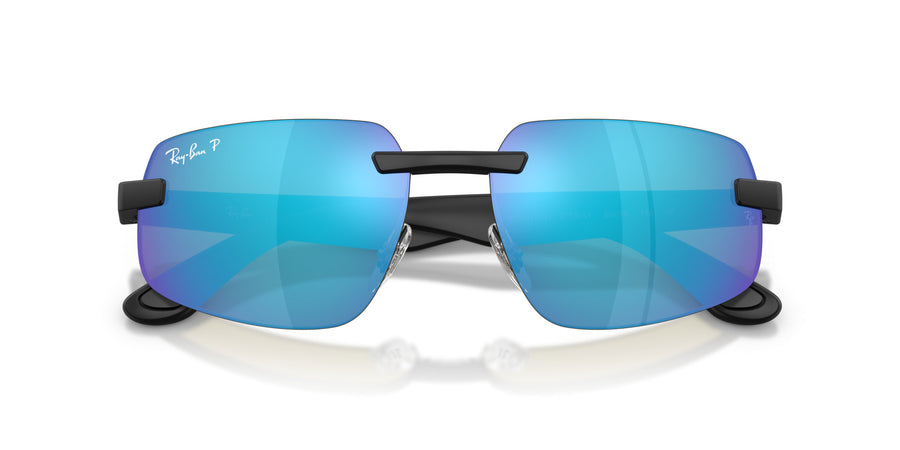 Peek Unisex Sunglass RB4475CH – Black / Polar Green