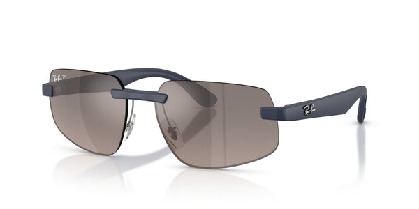 Peek Unisex Sunglass RB4475CH – Blue / Grey Mir Grey Gradient Polar