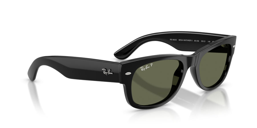 Propionate Unisex Sunglass RB0832S – Black / Green Plar