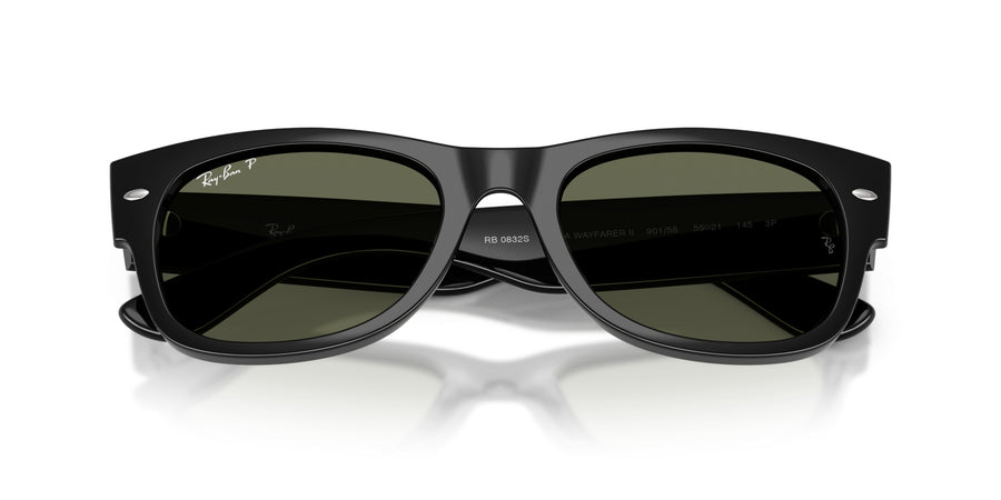 Propionate Unisex Sunglass RB0832S – Black / Green Plar