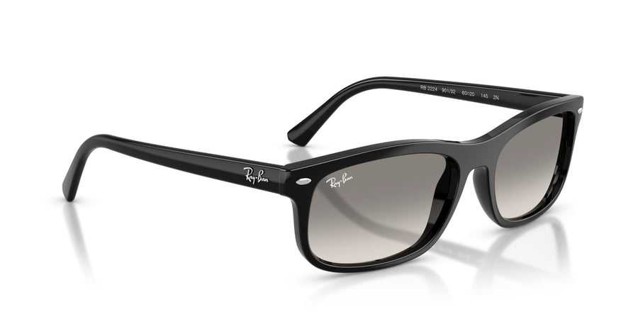 Propionate Unisex Sunglass RB2224 – Black / Clear Gradient Grey