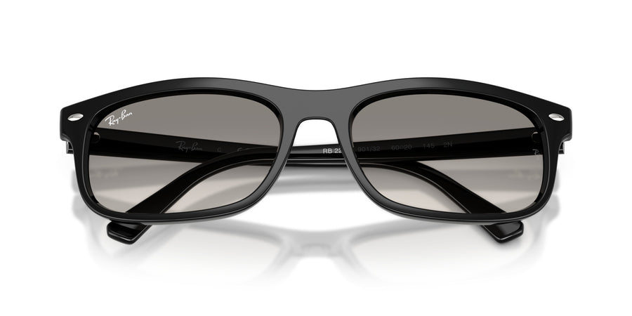Propionate Unisex Sunglass RB2224 – Black / Clear Gradient Grey