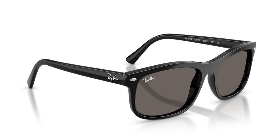 Propionate Unisex Sunglass RB2224 – Black / Dark Grey
