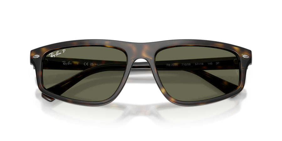 Propionate Unisex Sunglass RB2225 – Havana / Green Polar