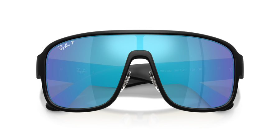 Propionate Unisex Sunglass RB2229 – Matte Black / Polar Green Mirror Blue