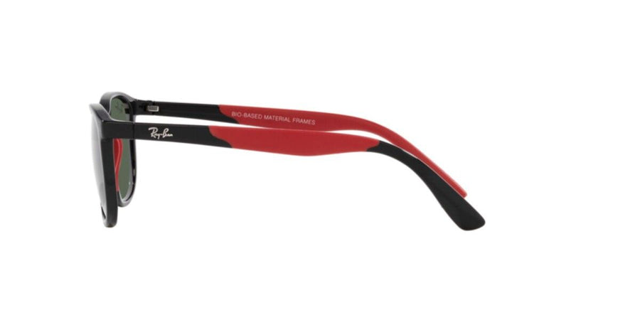 Black On Rubber Red Sunglasses RJ9077S – Black / Dark Green