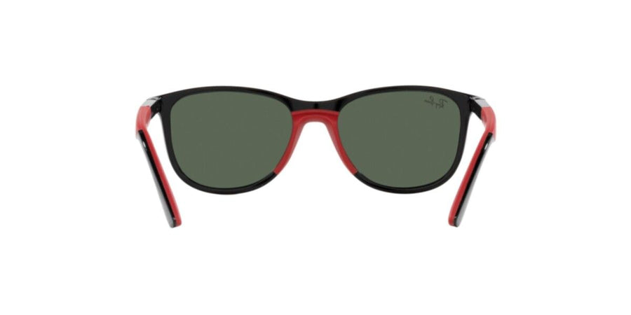 Black On Rubber Red Sunglasses RJ9077S – Black / Dark Green