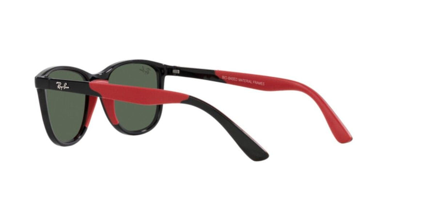 Black On Rubber Red Sunglasses RJ9077S – Black / Dark Green