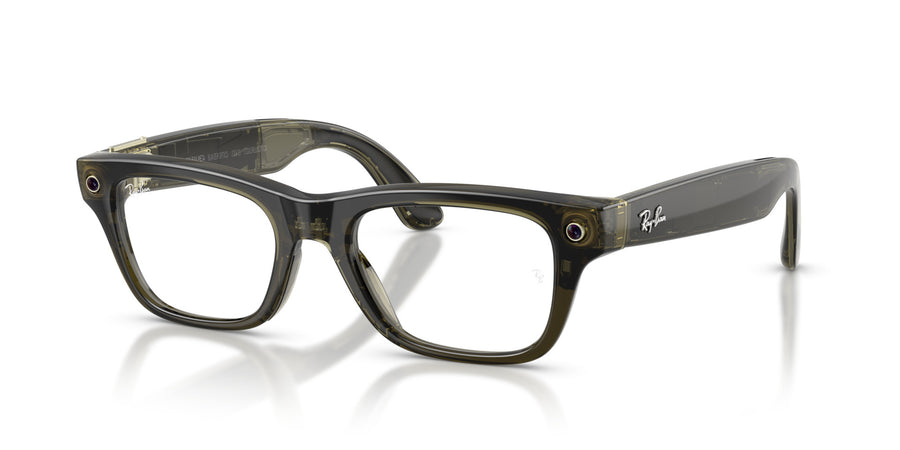 Ray-Ban Meta Blayzer Optics RW7001 – Dark Olive / Clear