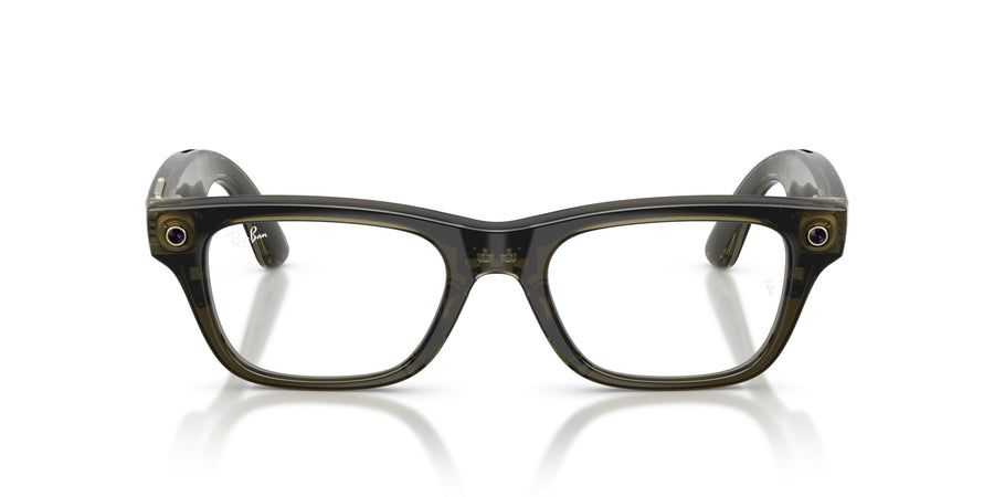 Ray-Ban Meta Blayzer Optics RW7001 – Dark Olive / Clear