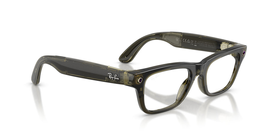 Ray-Ban Meta Blayzer Optics RW7001 – Dark Olive / Clear