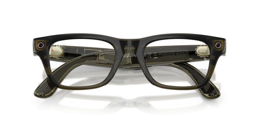 Ray-Ban Meta Blayzer Optics RW7001 – Dark Olive / Clear