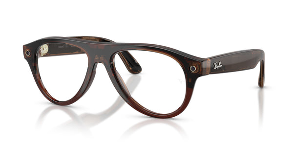Ray-Ban Meta (Gen 3) Aviator RW4016 – Transparent Umber / Transitions Jade