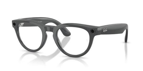 Ray-Ban Meta Headliner Shiny Asteroid Grey - Gen 2 RW4013 – Asteroid Grey / Clear/Emerald