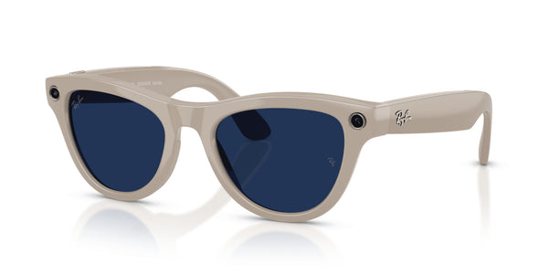 Ray-Ban Meta Skyler Shiny Shiny Chalky Grey - Gen 2 RW4014 – Chalky Grey / Clear/Sapphire